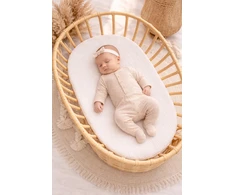 BABY SHEET MUSLIN Krepšys vežimėliui MOSES BASKET Ecrue Ekri sklandžiai