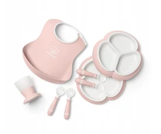 BABYBJORN - Indų rinkinys, 8 vnt. - Rožinė pudra