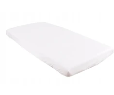 BabyLux paklodė lovai, 100% MEDVILNĖ, 60x120, BALTA