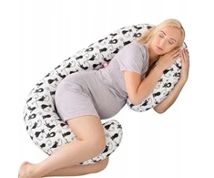 Babyuniverse Kruasano stiliaus C tipo pagalvė nėščiosioms, ergonomiškam miegui palaikyti