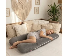 Babyuniverse Nėščiųjų pagalvė Rogal Type U 140x70 Velvet, skirta maitinimui miegoti