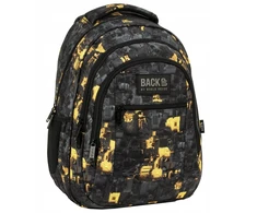 Back Up Mokyklinė kuprinė jaunimui Backup 26l, juoda-geltona