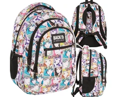 Derform Back Up Mokyklinis kuprinė su anime motyvais, 26l, 3 skyriai, nešiojamam kompiuteriui