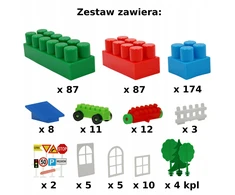 Bączek KONSTRUKCINIAI BLAKALAI LOBIŲ Skrynioje - 500 ELEMENTŲ