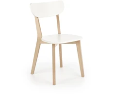 BADI medinė kėdė natūrali/balta – minimalizmas ir elegancija