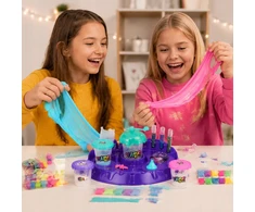 Bajkowy Kuferek SLIME FACTORY, SKIRTA SLUTS XL SLIME GLITTER RINKINYS lipdukams + PRIEDAI