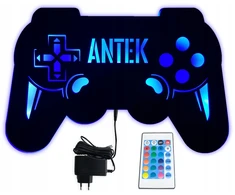 Baku Naktinio apšvietimo kilimėlis su pavadinimu, skirtas Gamer Gaming Gadget LED RGB nuotolinio valdymo pultui