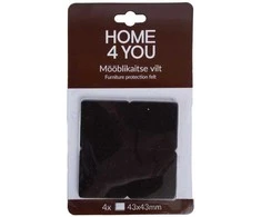 Home4You Baldus apsaugantys veltinio padukai, 4 vnt.