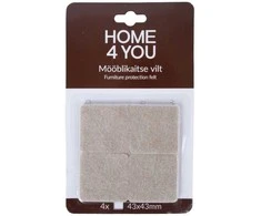 Home4You Baldus apsaugantys veltinio padukai, 4 vnt.