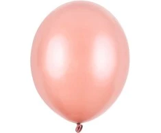 Party Deco Balionai stiprūs 30cm 100 vnt rausvai auksiniai