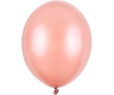 Balionai stiprūs 30cm 10 vnt rausvai auksiniai