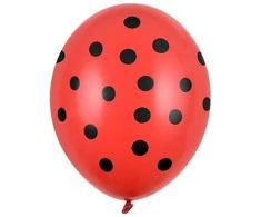 Party Deco Balionai stiprūs 30cm 6 vnt margi rausvi