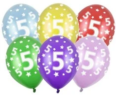 Balionai 5-as gimtadienis 30cm stiprūs