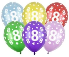 Balionai 8-as gimtadienis 30cm stiprūs