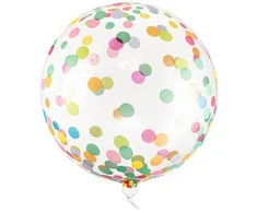 PartyDeco Balionas Dots Party deko Ø40cm spalvotas