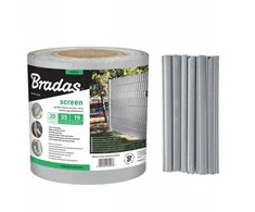 Balkono tvoros juosta 19x35 + spaustukai šviesiai pilka