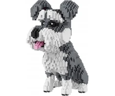 Balody kaladėlės SCHNAUZER mini kaladėlės DOGS 3D figūrėlė 2100 vnt.