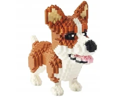 BALODY KŪRYBINIAI BLOKIAI CORGI DOG STATYTI KONSTRUKCINIUS BLOKIUS ŠUNŲ VEISLĖS