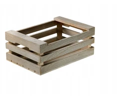 Balta medinė mini dėžutė