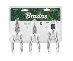 Baltas LINE PRO replių rinkinys, 3 dalys, nikeliuotos, „DIY-PLWL13/1SET“