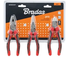 Baltas LINE PRO replių rinkinys, 3 dalys, nikeliuotos, CRV DIY-PL13/1SET