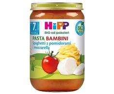Bambini spagečiai su pomidorais ir mocarela 7m+ HiPP BIO, 220 g