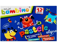 Bambino aliejinės pastelės, 12 spalvų
