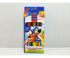 Bambino Dvišalės Pieštukinės Kreidelės 12 Vnt. (24 Spalvos)