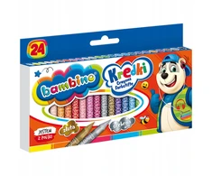 Bambino kreidelės 24 spalvos – kokybiškos ir saugios vaikams