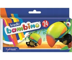 Bambino kreidelės 24 spalvos – kokybiškos ir saugios vaikams
