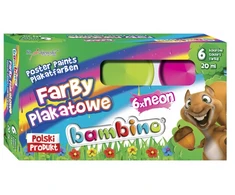 Bambino Neoninės Plakatinės Dažai, 6 Spalvų