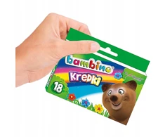 Bambino pieštukiniai dažai 18 spalvų vaikams