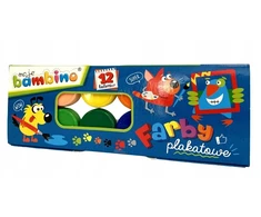 Bambino plakatų dažai, 12 spalvų, 20ml