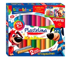 Bambino plastelina 24 kolory. St. Majewski sp. su o.o.