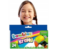 Bambino spalvoti pieštukai vaikams, 24 vnt.