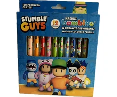 Bambino Stumble Guys storos kreidelės, 12 spalvų