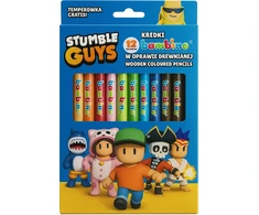 Bambino Stumble Guys storos kreidelės, 12 spalvų