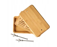 Bamboo Tofu Press Multiuse Nešiojamas rankinis daugiafunkcis įrenginys lengvai pašalina vandenį