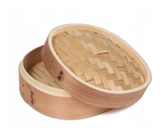 Bambuko garlaivis, 1 pakopos 21 cm dangtelis, garinamas rankdarbiams