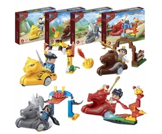 Banbao BLOKŲ RINKINYS BLOKAI 4 FIGURINES TRANSPORTO PRIEMONĖ NINJA WARRIOR 215 vnt.