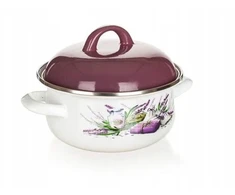 Banquet Emaliuotas puodas Lawenda 20cm, 2.1l su dangčiu