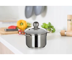Banquet Mažas puodas su dangčiu 12cm 0.85l "piccolo" nerūdijančio plieno