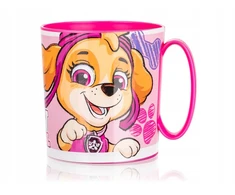 Banquet Paw Patrol rožinis vaikiškas puodelis, 350 ml, su nedūžtančia plastikine rankena