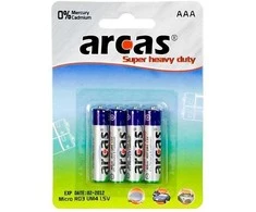 Baterijos Arcas Super Heavy Duty AAA Arcas 4vnt./1.5V cinko