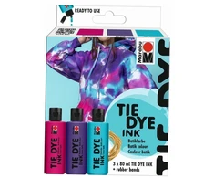 Batikos spalvų rinkinys Marabu Tie Dye 3x80ml Trend
