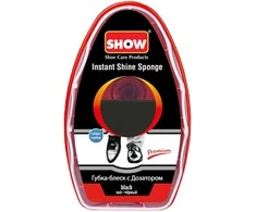 Batų priež. kempinėlė su dozatoriumi Instant Shine SHOW 6ml juoda