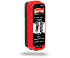 Batų priežiūros kempinėlė Instant Shine SHOW Standard juoda