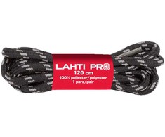 Lahti Pro Batų raišteliai apvalūs 120cm juodai-pilki