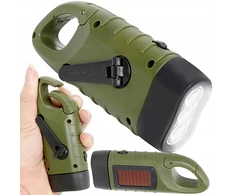 Bazarpl DYNAMO SOLAR TOURIST ŽIBINTAS SU KINETINIU SKUKTU, 3 LED