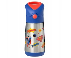 B.Box B.dėžutė SUPERMAN Thermo buteliukas su šiaudeliu Thermo buteliukas 350 ml